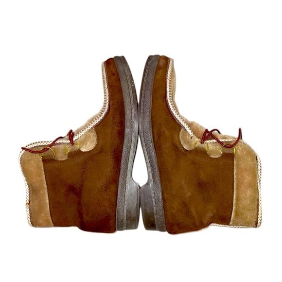 Yodelers Boots Women's Size 6VTG Brown Suede Leather Winter Boots Faux Fur. - Picture 3 of 5